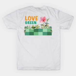 Love Flower Geometric Grey Colorful #26 T-Shirt